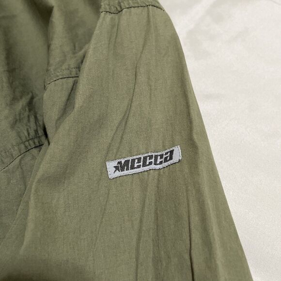 Vintage Mecca Military Style Shirt Men’s Large Tan Paratrooper Skater Rapper Y2K - Picture 12 of 12